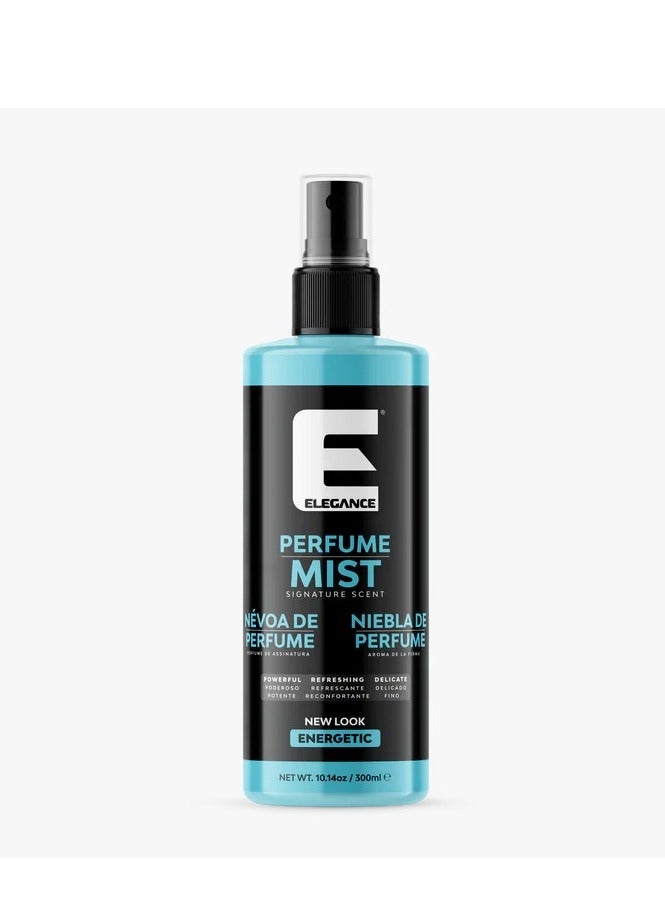 Elegance E Series Energetic Perfume Mist for Men - 300ml | Hydrating & Moisturizing Post-Shave Fragrance