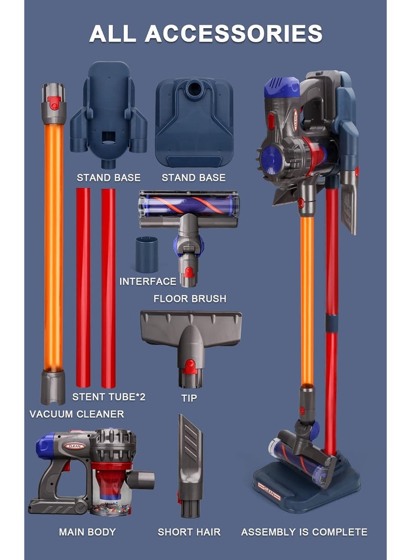 Toy Vacuum for Toddlers 3, Kids Vacuum Cleaner Set That Really Works Working, Baby Play Vacuumm-Cordless Real Suction, Housekeeping Keeping Girl Boys - Image 5