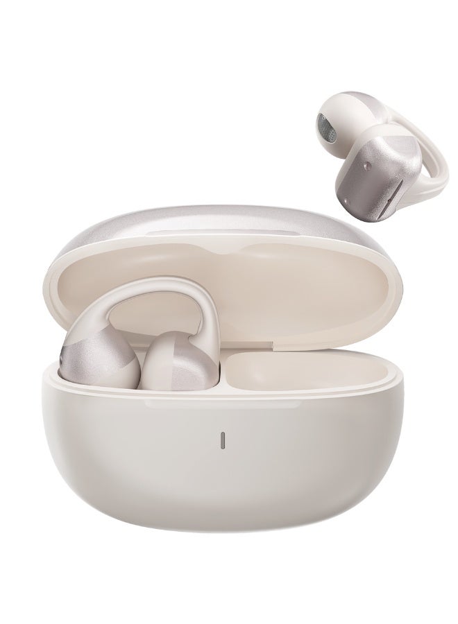caijin Wireless Headphones,Open Bluetooth Earbuds, clip-on design with 4 noise-canceling microphones, IPX4,40-hour battery life, Lightweight Comfort,for sports, fitness, and driving,skin - Image 1