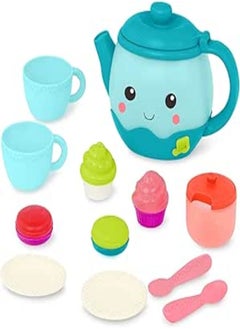 B. Toys B. toys play – Tea Set – 17Pc Playset – Sounds & Lights – Shape Sorting Desserts – 18 Months + – Musical Tea Party 