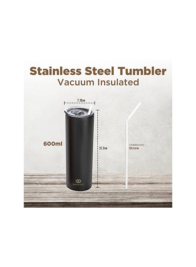 Zaboon Insulated Coffee Mug Stainless Steel Vacuum Insulated Tumbler With Lid Double Wall Thermos Cup With Splash Proof Sliding Lid For Travel Office School Party Camping (Black) - Image 3