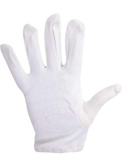 Y&D 2-Piece Cotton Hand Glove White 24 x 10centimeter  - Image 2