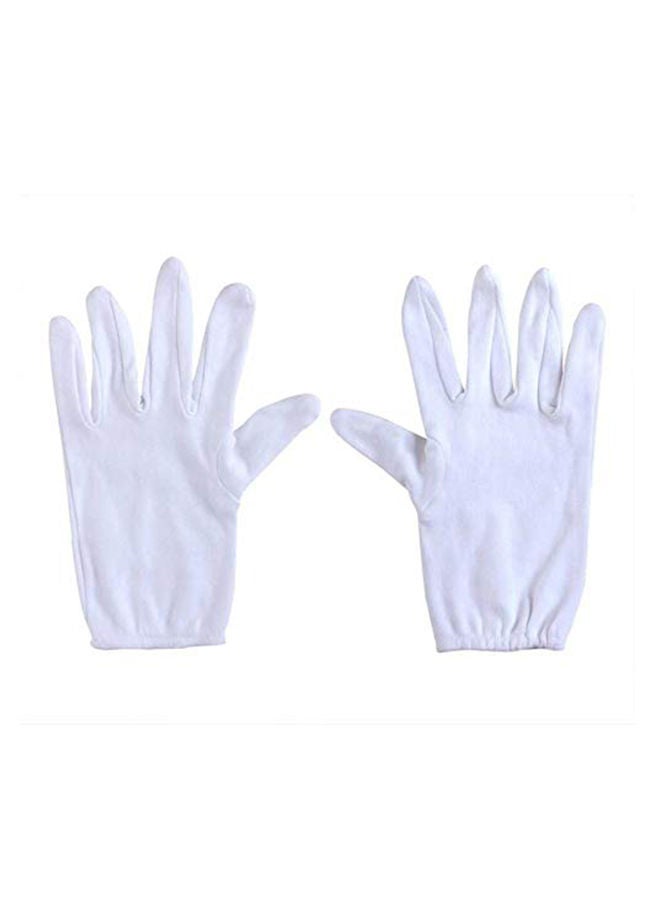 Y&D 2-Piece Cotton Hand Glove White 24 x 10centimeter  - Image 1