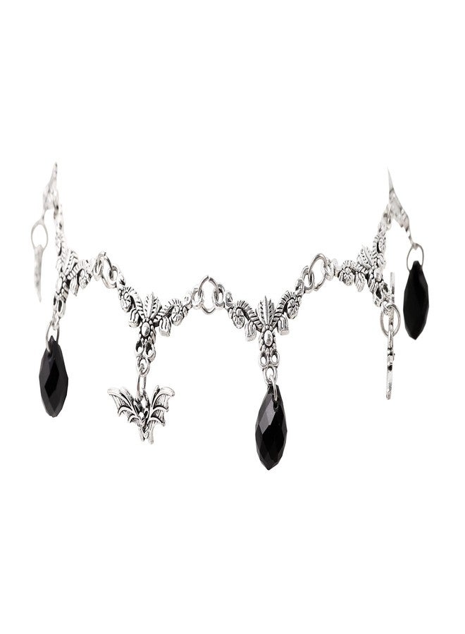 Sacina Gothic Bat Choker Necklace, Victorian Vampire Bat Pendant Necklace, Goth Halloween Christmas Jewelry Gift for Women - Image 1