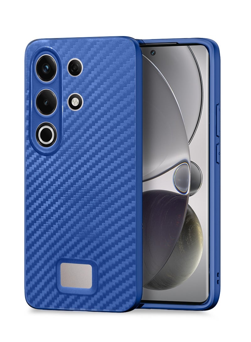 دبليو تيك ايتل S25 الترا 4 جي 2024 غطاء هيكل من ألياف الكربون السيليكون السائل (MCFPSN) - أزرق داكن - Image 1