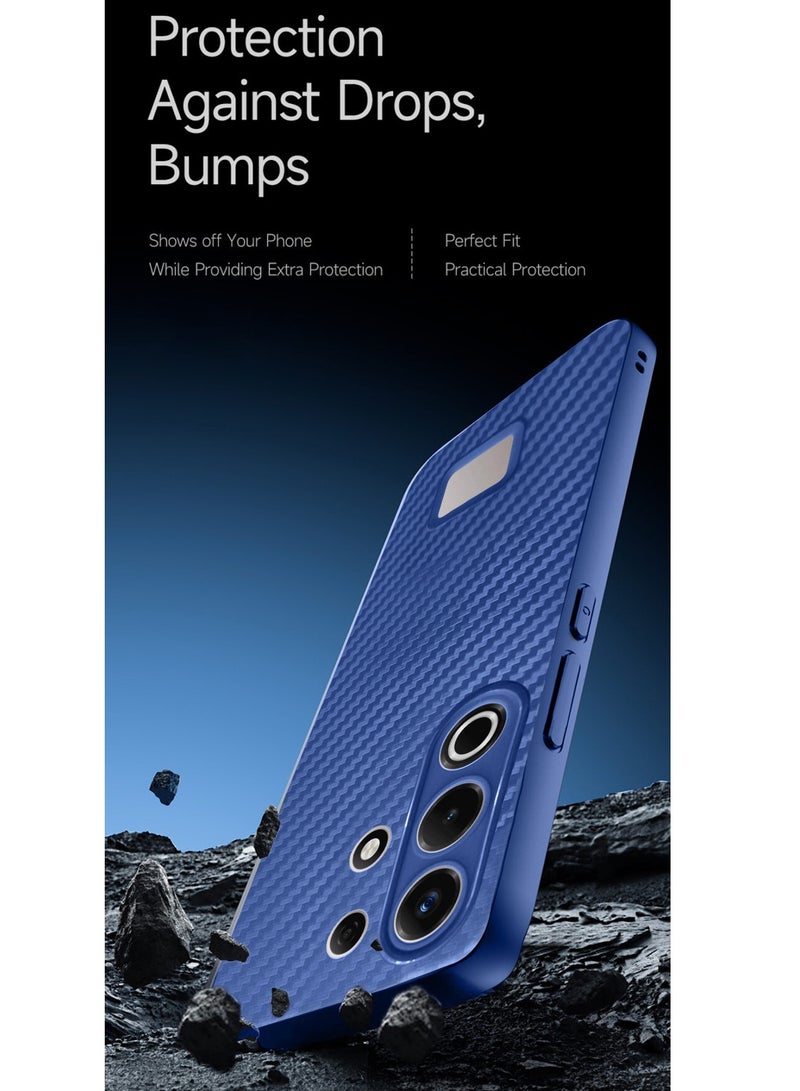 دبليو تيك ايتل S25 الترا 4 جي 2024 غطاء هيكل من ألياف الكربون السيليكون السائل (MCFPSN) - أزرق داكن - Image 5