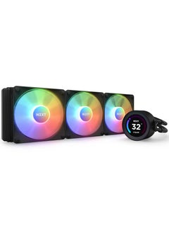 Kraken Elite RGB 360mm AIO CPU Liquid Cooler - Customizable 2.36" LCD Display for GIFS, Images, Performance Metrics - High-Performance Pump - 3 x F120 RGB Core Fans