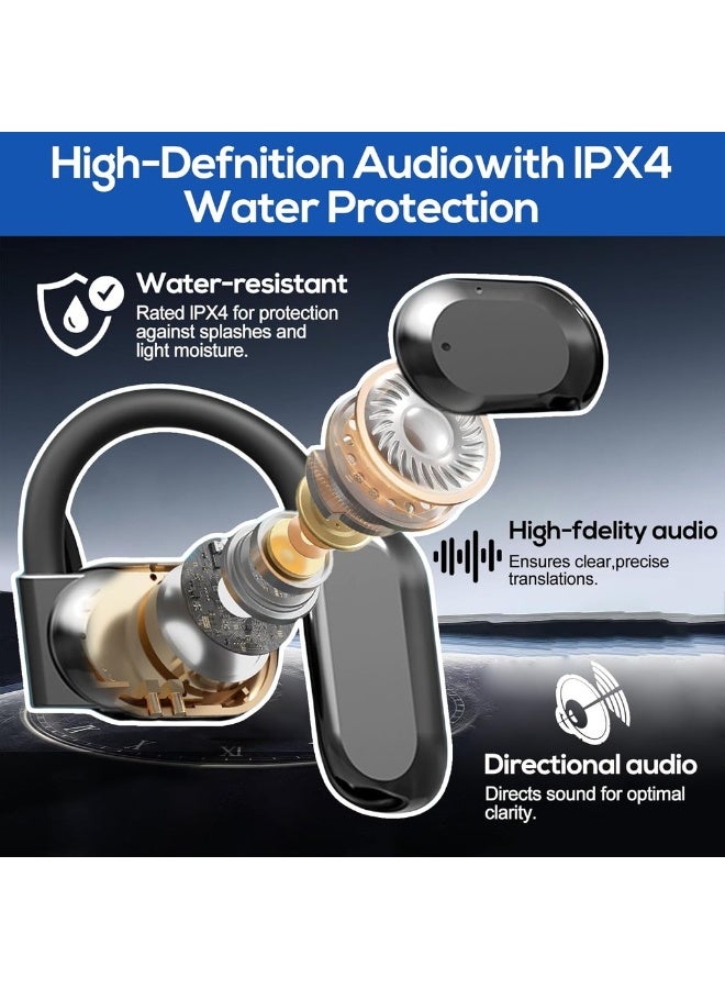 [2025 Upgraded]AI Language Translation Earbuds - Real Time Two Way OWS Translator Earphones - 144 Languages Auto Translate Wireless Headphones - Instant Translate Fit IOS & Android - Image 5