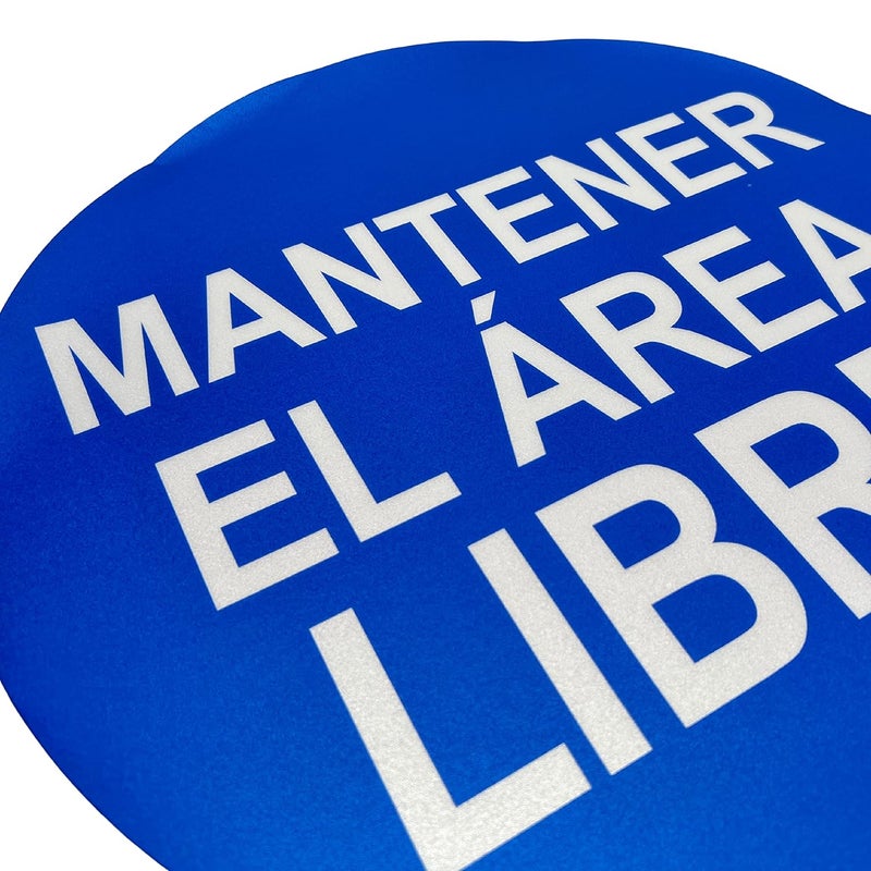 TRADESAFE Spanish Keep Area Clear Anti-Slip Floor Sticker - Mantener El Área Libre Floor Sign, Peel and Stick Adhesive Vinyl Sign, ANSI-Compliant, 17” Diameter Round Sticker - Image 3