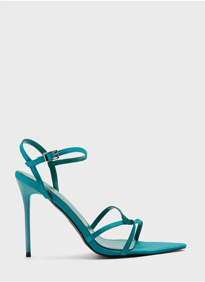 ايلا Pointed Toe Cross Strap High Heel Sandal