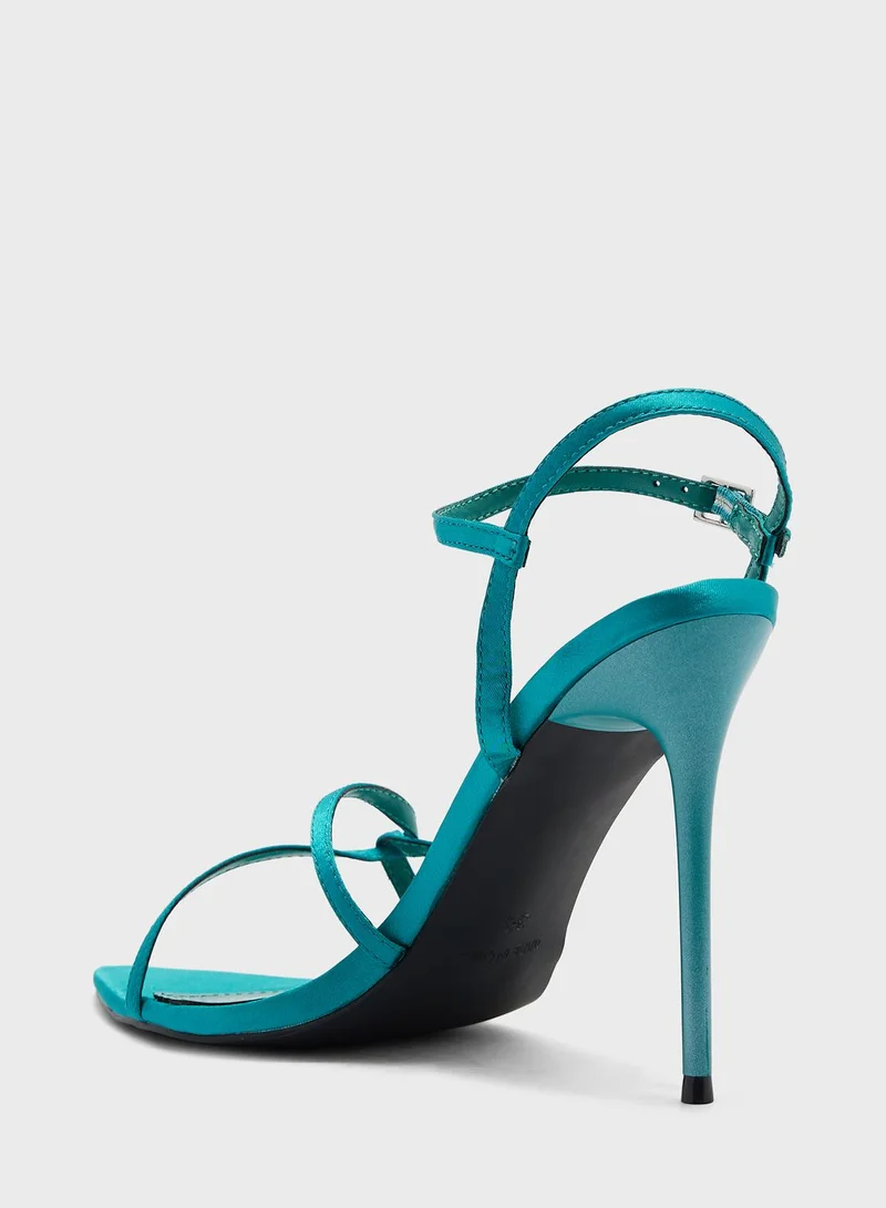 ELLA Pointed Toe Cross Strap High Heel Sandal