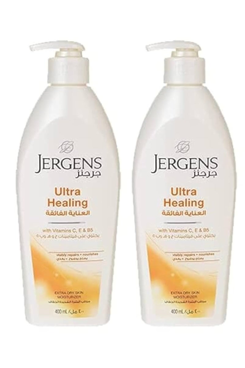 Jergens Ultra Healing Dry Skin Moisturizer Pack of 2 x 400ml
