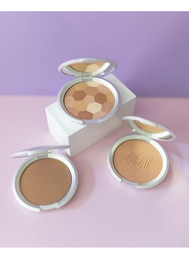Gabriel Cosmetics ZUZU LUXE Highlighter (All-Natural, Paraben Freee, Vegan, Gluten-Free, Glowing Skin Makeup) (1, Powder Mineral Highlighter, 0.32 oz)  - Image 5