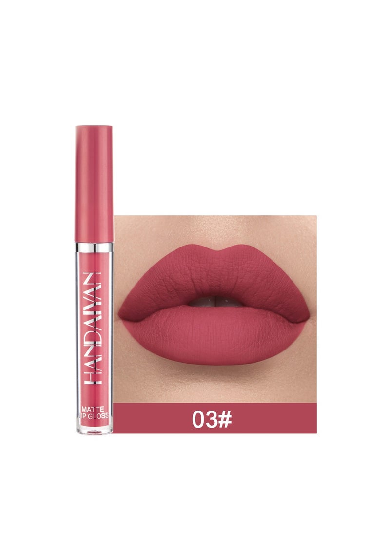 Handaiyan Lipstick Matte Liquid Lipsticks Makeup For Women Velvet Long Lasting Waterproof Highly Pigmented Colour Quick-Drying, Smudge-Proof, Nourishes, Conditions,Ultra Soft Moisturizes  - Image 1