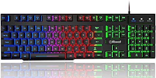 Offbeat® - Slayer RGB Backlit Mechanical Feel Like Wired Gaming Keyboard 19 Anti Ghost Keys and 3200 DPI Gaming 6D Button Mouse Combo, for Computer, Laptop, PC - Image 4