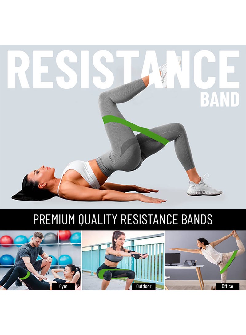 أنيثينجبيسيك عصابات المقاومة الخفيفة لليوجا والبيلاتس في صالة الألعاب الرياضية | قابل للتمدد، مضاد للانزلاق، مضاد للانزلاق، خالي من الرائحة - Image 5