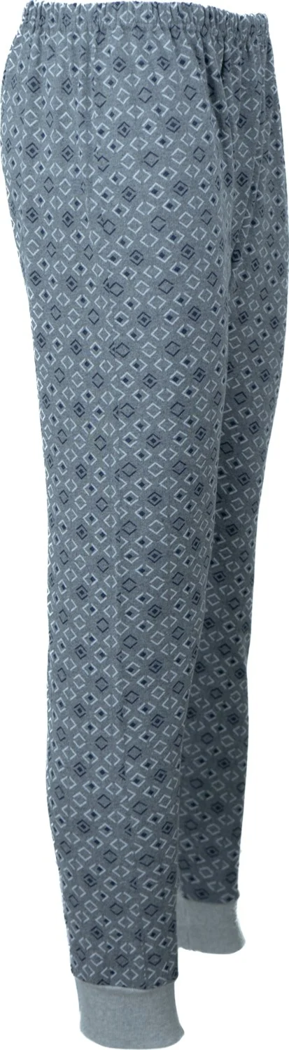 اوبلاند Men's Winter Pajamas Cotton Thick Fleece Lined Patterned Elastic Legs Keeps You Warm and Comfortable