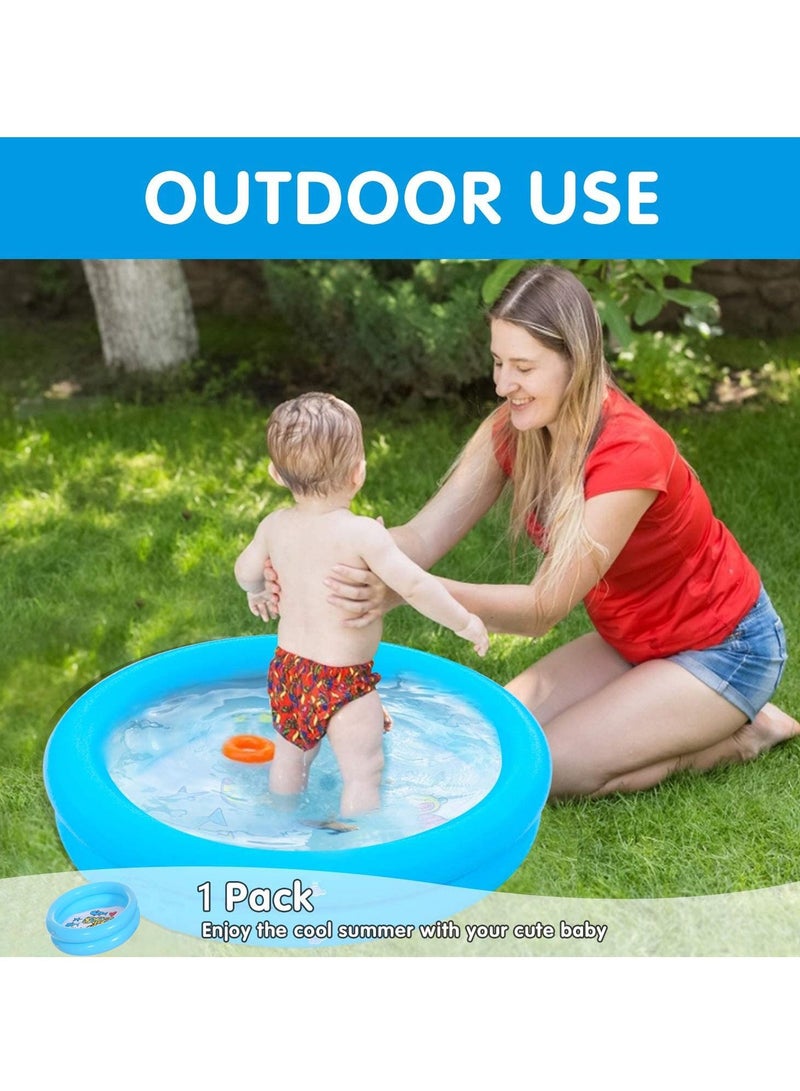 Baby Paddling Pool 1 Packs Paddling Pool Inflatable Kids Swimming Pool Bath Toys for Summer Water Party Family Swimming Pools Kids Pool for Outdoor Garden Backyard - Image 4