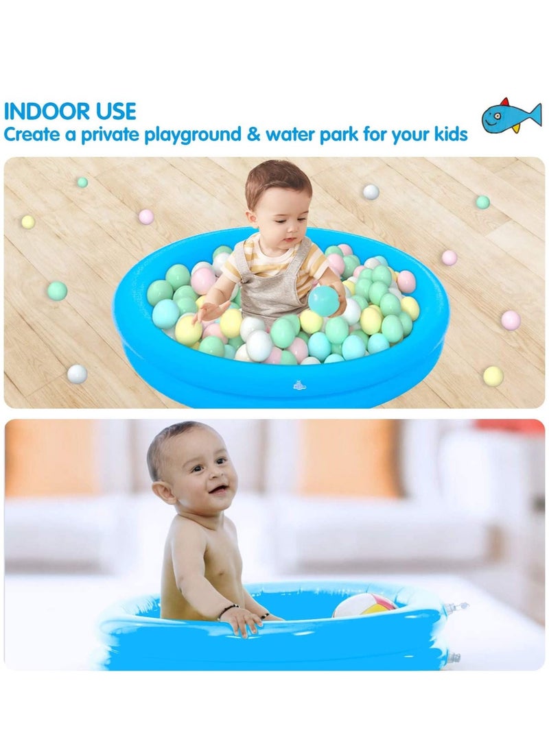 Baby Paddling Pool 1 Packs Paddling Pool Inflatable Kids Swimming Pool Bath Toys for Summer Water Party Family Swimming Pools Kids Pool for Outdoor Garden Backyard - Image 2