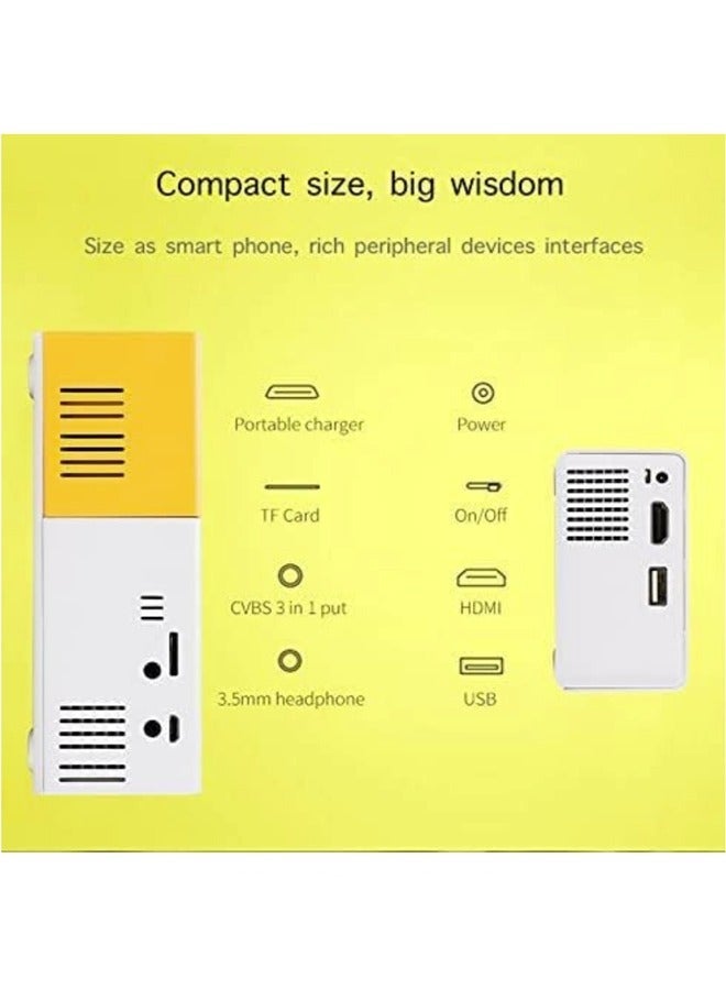 YG300 Projector High Definition 1080P LED Home Office Mini Projector Portable High Resolution Projector
