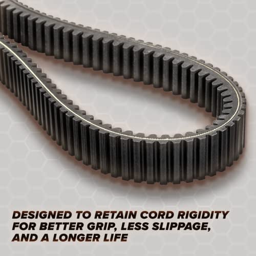 SuperATV.com Heavy-Duty Extreme Badass CVT Drive Belt for 2017+ Can-Am Maverick X3 (See Fitment)| Aramid Fiber Cord & High Strength Rubber | Smooth Engagement | Higher Power Transfer Through Clutch - Image 2