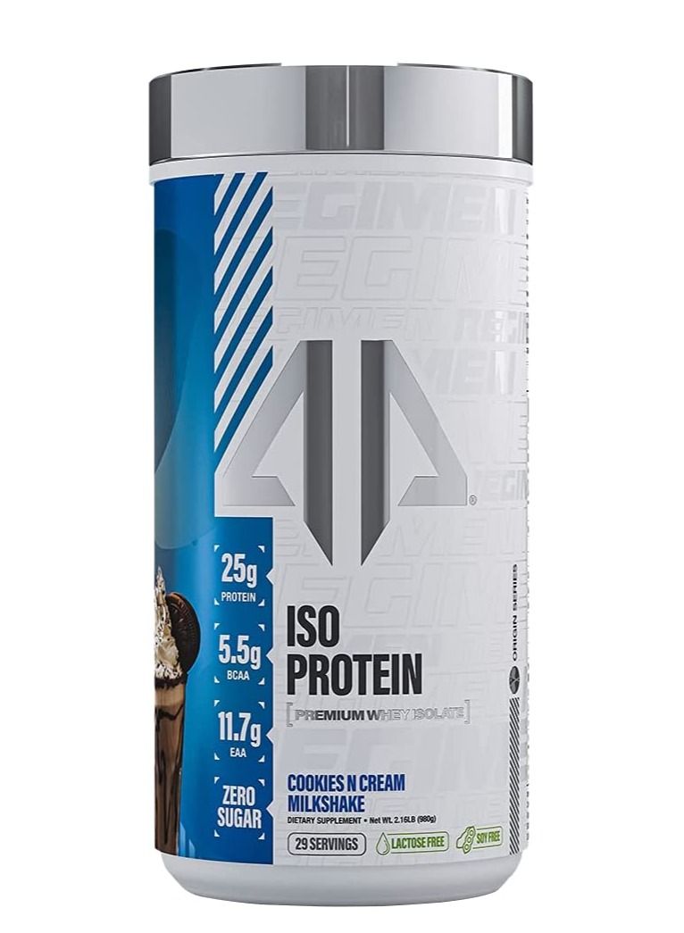ISO Protein Premium Whey Isolate Cookies N Cream Milkshake 2.16lb