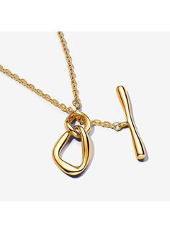 PANDORA 14K Gold-Plated T-Bar Necklace  - Image 2