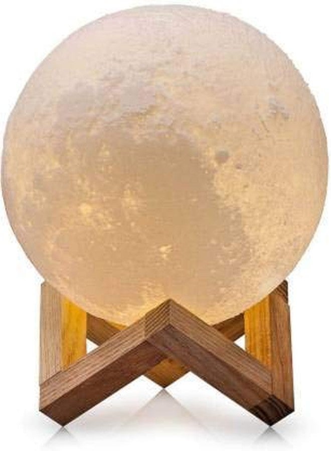GLIVE (LABEL) PLA Plastic 16 Color Changing Led 3D Printed Rechargeable Moon Light (Multicolour) - Image 1