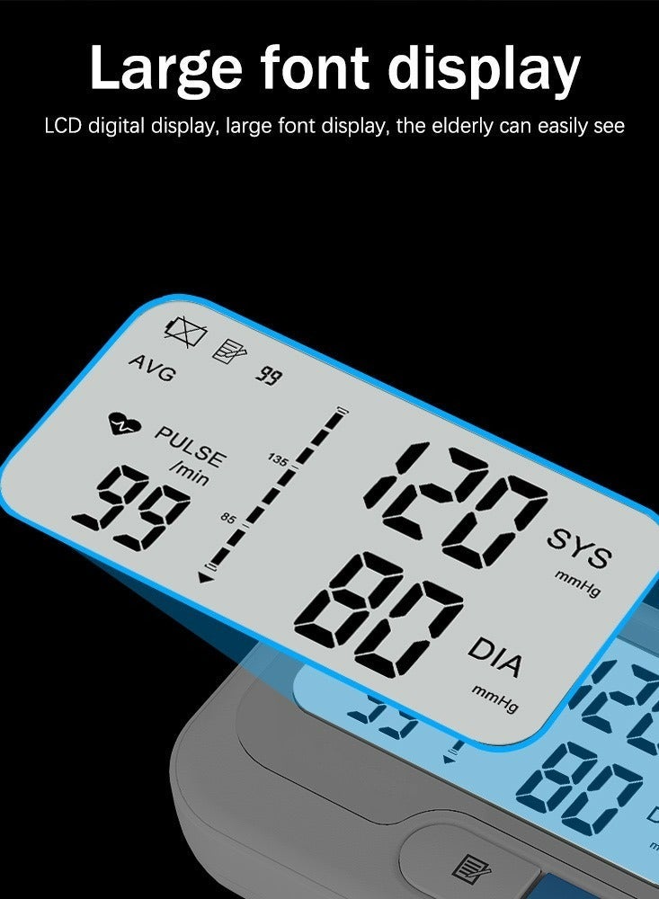 BOXYM Automatic Upper Arm Blood Pressure Monitor for Home Use with Irregular Heartbeat Detection Easy Measurements and Accurate Results  - Image 4