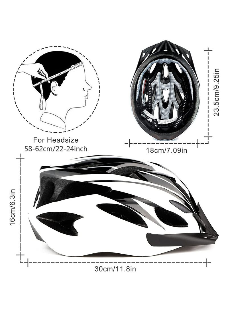 CMGTYYD Adult Bike Helmet,Lightweight Bicycle Helmet,Adjustable Mountain & Road Cycling Helmet, 18 Vents with Adjustable Strap & Detachable Visor for Mens Womens  - Image 2