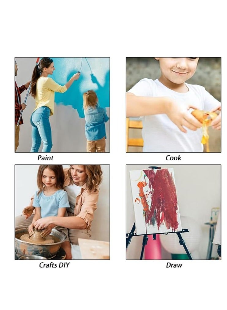 MIXDE Kids Art Smock,2 PCS Painting Apron for Toddler,Children Artist Smock with Pocket and Long Sleeves,Long Section,Waterproof,Art Painting Apron - Image 3
