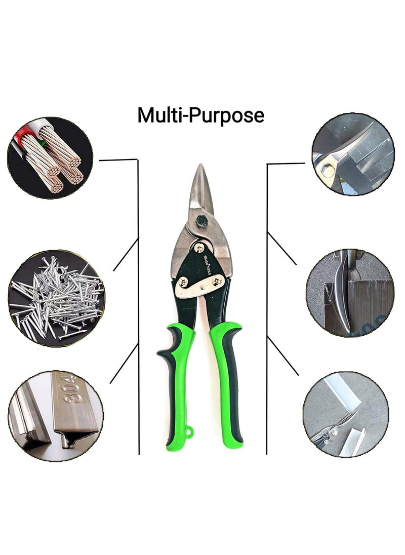 DARIT DARIT Smash 10 Inch Heavy Duty Aviation Snips Industrial Straight Cut Tin Snips Sheet Metal Cutter Straight Cut  - Image 4