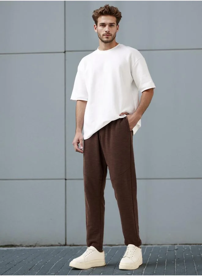 Kappa Kappa Panelled Joggers with Drawstring and Pockets
