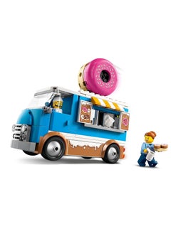LEGO LEGO Doughnut Truck Toy With 2 Minifigures, Mobile Food Stand With Accessories Building Set - 60452  - Image 2