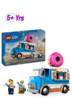 LEGO LEGO Doughnut Truck Toy With 2 Minifigures, Mobile Food Stand With Accessories Building Set - 60452  - Image 1