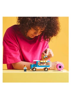 LEGO LEGO Doughnut Truck Toy With 2 Minifigures, Mobile Food Stand With Accessories Building Set - 60452  - Image 5