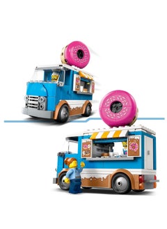 LEGO LEGO Doughnut Truck Toy With 2 Minifigures, Mobile Food Stand With Accessories Building Set - 60452  - Image 3