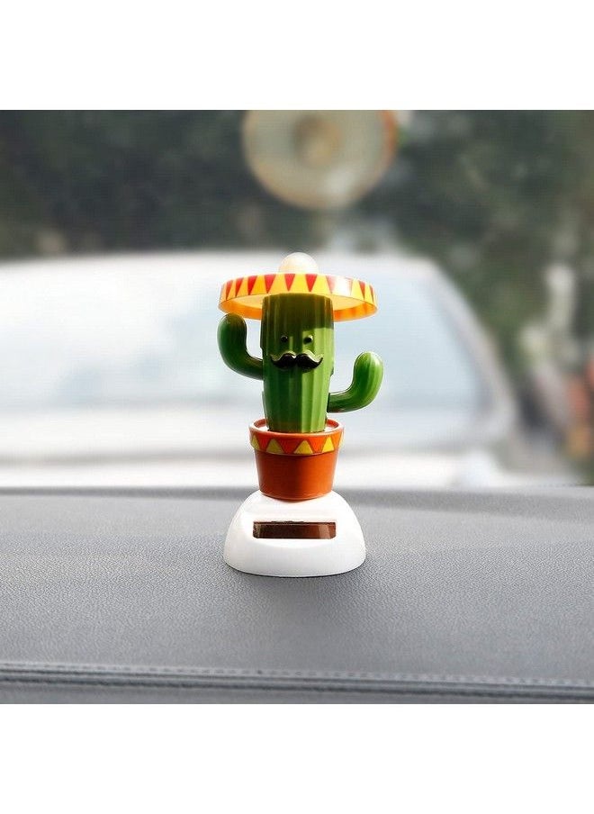 YGMONER Solar Dancing Toy Animal Solar Powered Dancing Dolls Swinging Animated Bobble Dancer Car Decor (Cactus)  - Image 4