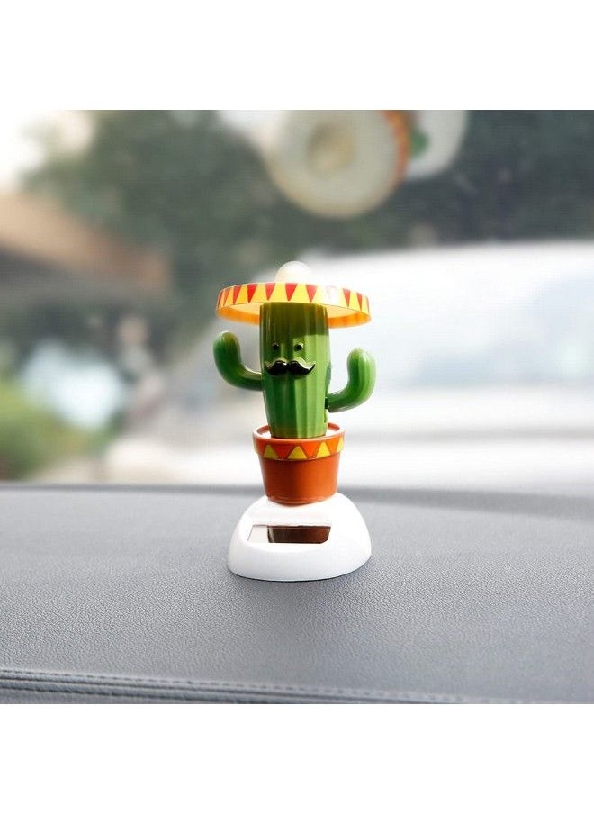 YGMONER Solar Dancing Toy Animal Solar Powered Dancing Dolls Swinging Animated Bobble Dancer Car Decor (Cactus)  - Image 5