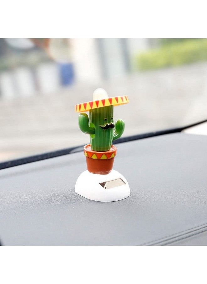 YGMONER Solar Dancing Toy Animal Solar Powered Dancing Dolls Swinging Animated Bobble Dancer Car Decor (Cactus)  - Image 3