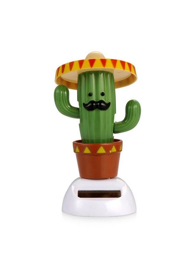 YGMONER Solar Dancing Toy Animal Solar Powered Dancing Dolls Swinging Animated Bobble Dancer Car Decor (Cactus)  - Image 2