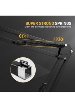Maono MAONO Microphone Arm, Microphone Boom Arm Stand (BA20) - Max Load 1kg, Metal Hanging Microphone Stand with Desk Clamp, 3/8" to 5/8" Screw Adapter, for MAONO Series and Other Microphones  - Image 5