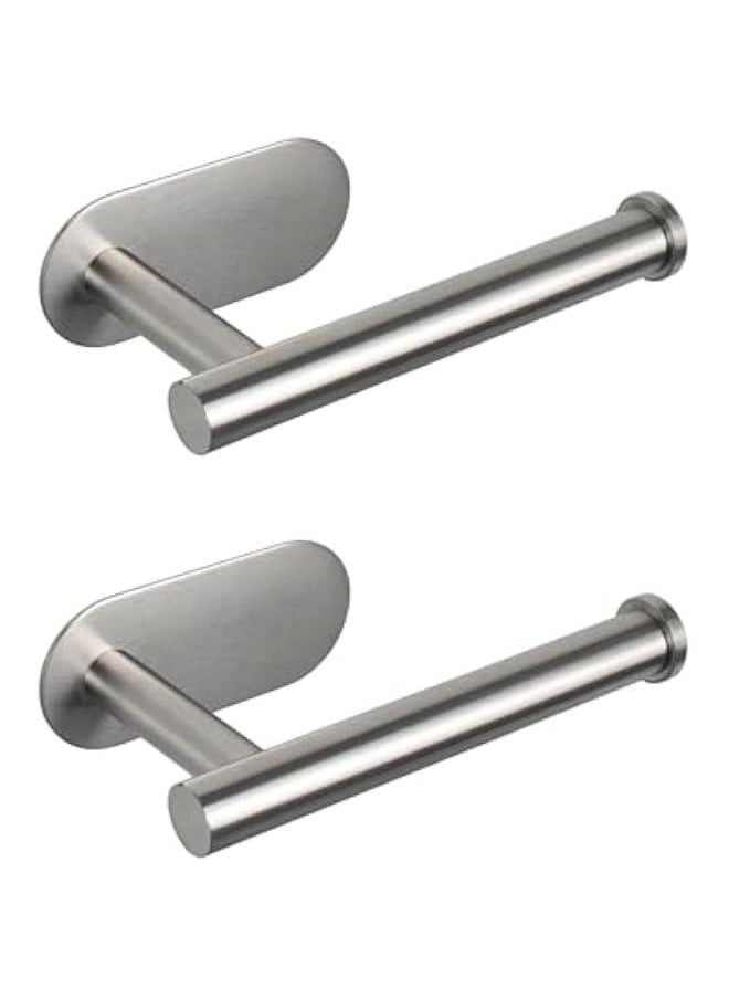 Toilet Paper Holder Self Adhesive, Premium Thicken SUS304 Stainless Steel Rustproof Adhesive Toilet Roll Holder no Drilling for Bathroom, Kitchen, Washroom，2Pack (Silver) - pzsku/Z4AFF6F2BB5961403DD6DZ/45/_/1726247824/fa140700-b302-46bc-9deb-9325585f6b84