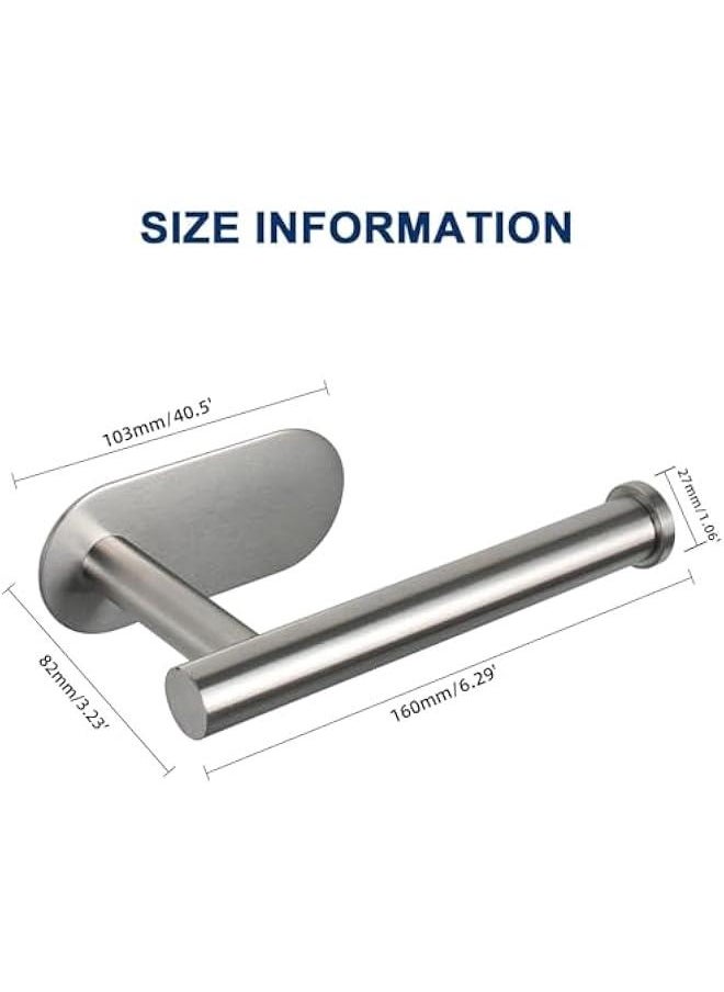 حامل ورق تواليت ذاتي اللصق من بوكسونج، مصنوع من الستانلس ستيل SUS304 السميك الممتاز المقاوم للصدا لا يحتاج الى ثقب للحمام والمطبخ والحمام، عبوة من قطعتين (فضي) - pzsku/Z4AFF6F2BB5961403DD6DZ/45/_/1726247917/2e3509ff-47fd-424b-8b15-69bedb92d7c1