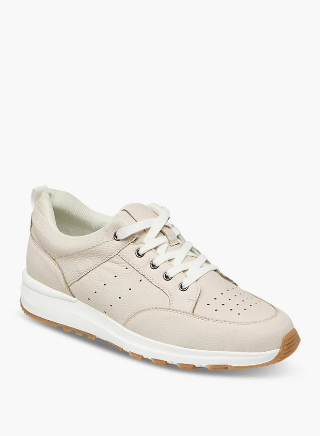 ال بي ال من شو اكسبرس Men Perforated Sneakers with Lace-Up Closure