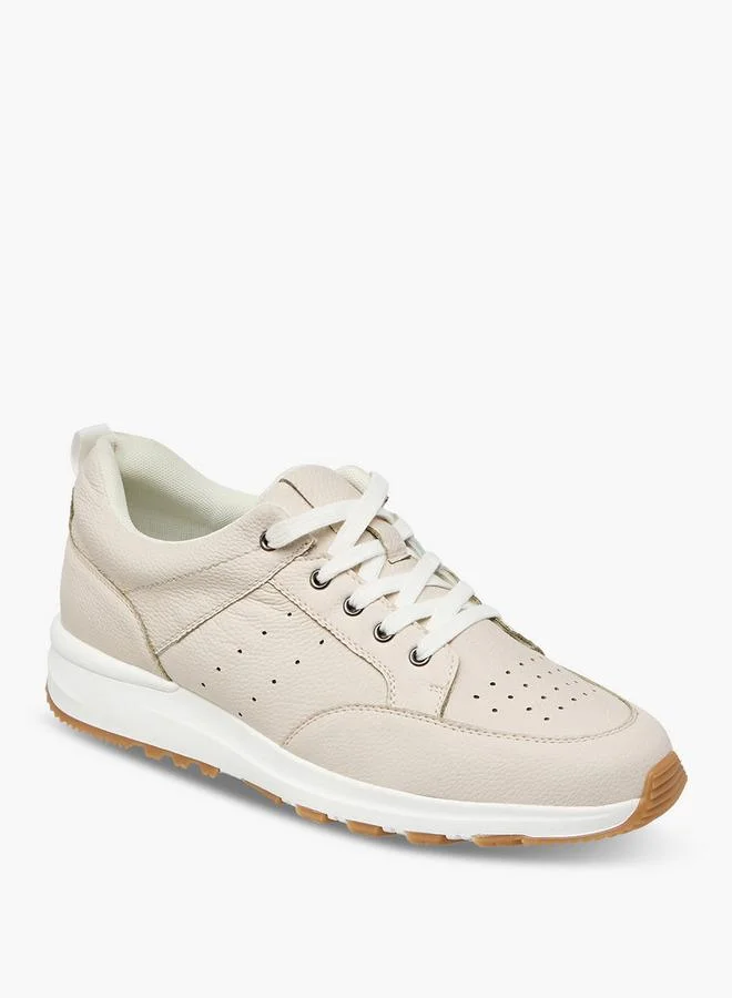 LBL By Shoexpress Perforated Sneakers With Lace-Up Closure