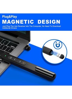 erorex Presentation Clicker Hyperlink Volume Control Wireless Presenter Ppt Powerpoint Clicker Rf 2.4Ghz Usb Presentation Remote Control Powerpoint Presentation Clicker For Keynote Ppt Mac Pc  - Image 2