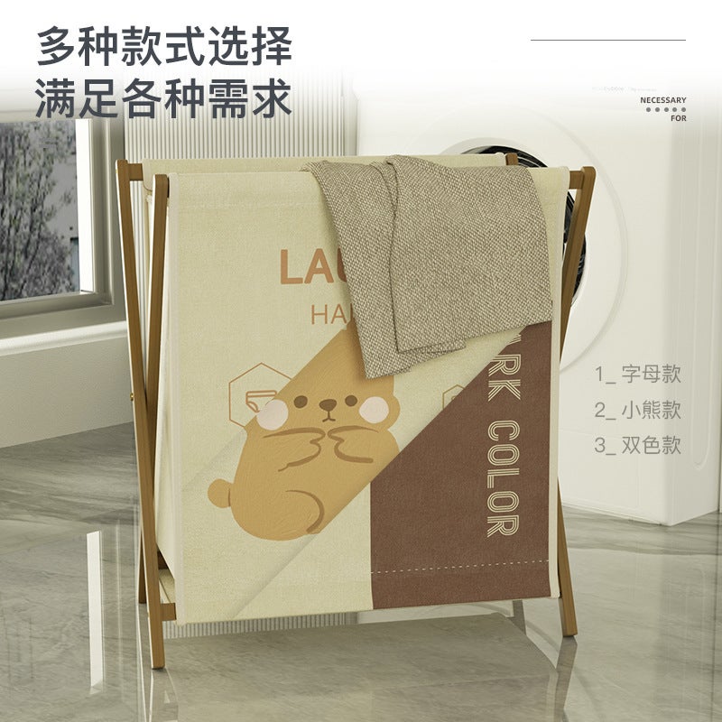 Dirty Clothes Basket Dirty Clothes Basket Household Foldable Yoga Mat Storage Basket Nanzhu Large Dirty Clothes Storage Basket - Image 3