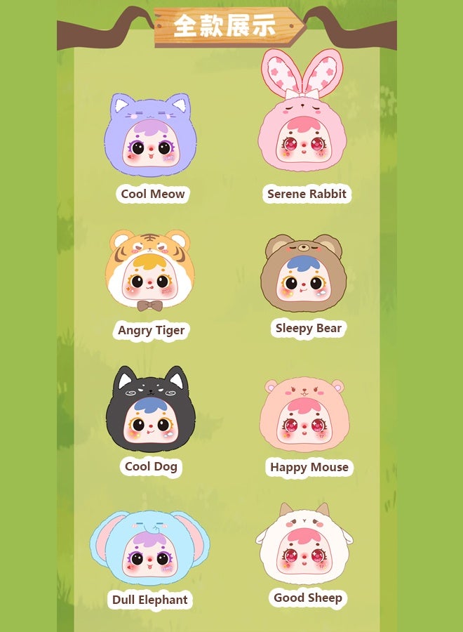 NoorTech Plush Doll Collection Blind Box - 1 Random Cute Keychain  for Office/Home Decor & Gifts - Image 2