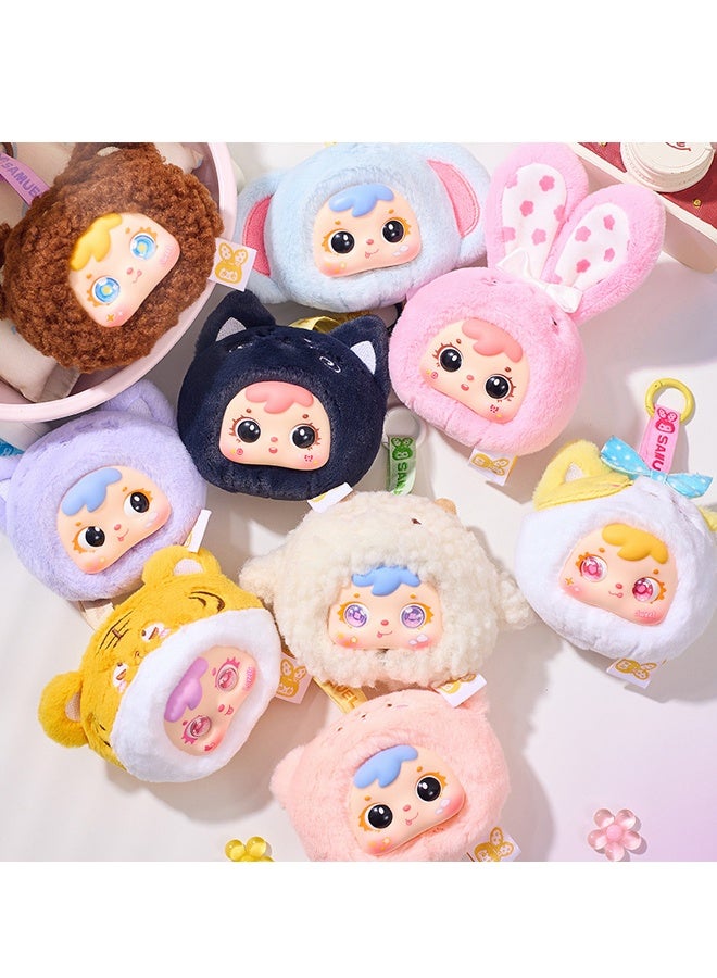 NoorTech Plush Doll Collection Blind Box - 1 Random Cute Keychain  for Office/Home Decor & Gifts - Image 5